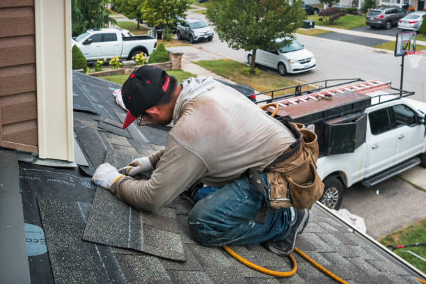 Professional Roof Leak Repair technician working in Raymond, IL
